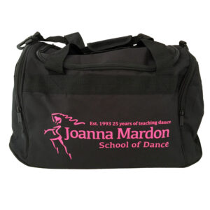Large Holdall Joanna Mardon School of Dance logo Pink