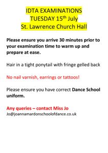IDTA Examinations July 2025 Joanna Mardon School of Dance